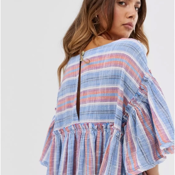 Free People stripped boho western dress 👗 XS - Picture 3 of 8